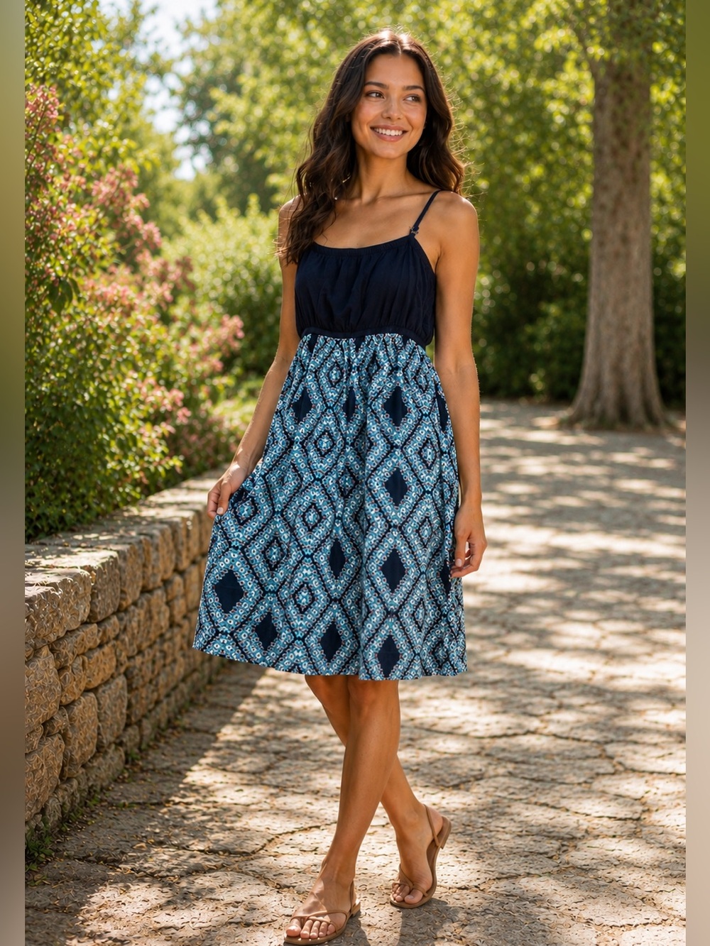 Flowy empire waist dress